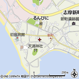 福岡県糸島市志摩新町489周辺の地図