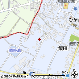 福岡県嘉麻市飯田471周辺の地図