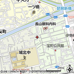 高知県高知市宝町34周辺の地図