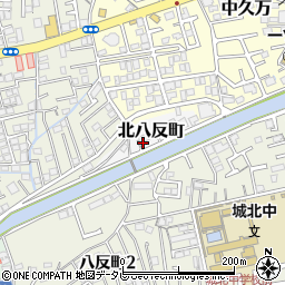 高知県高知市北八反町周辺の地図