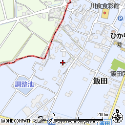 福岡県嘉麻市飯田467周辺の地図