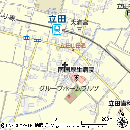 立田公民館周辺の地図