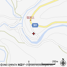 徳島県海部郡海陽町塩深昏道周辺の地図