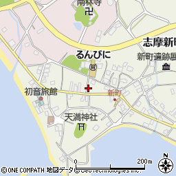 福岡県糸島市志摩新町389周辺の地図