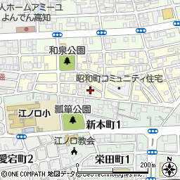 高知県高知市昭和町11周辺の地図