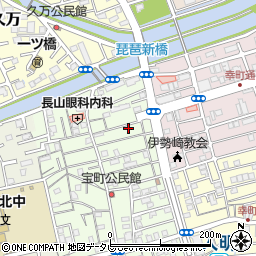 高知県高知市宝町26-19周辺の地図