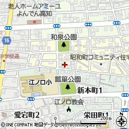 高知県高知市昭和町12周辺の地図