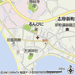 福岡県糸島市志摩新町398周辺の地図