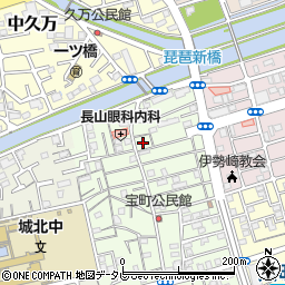 高知県高知市宝町29周辺の地図