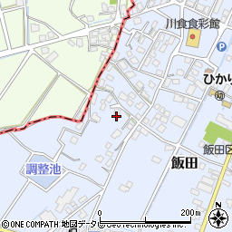 福岡県嘉麻市飯田426周辺の地図