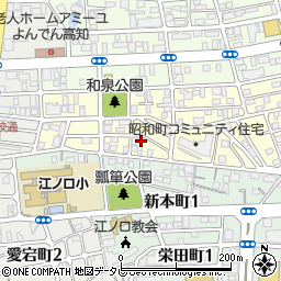 高知県高知市昭和町11-12周辺の地図