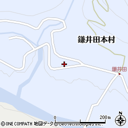 鎌井田簡易郵便局周辺の地図