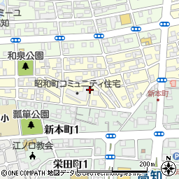 高知県高知市昭和町周辺の地図