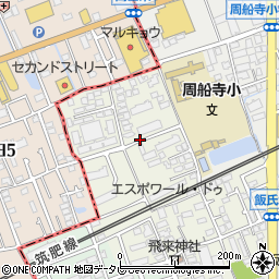 akippa飯氏981駐車場周辺の地図