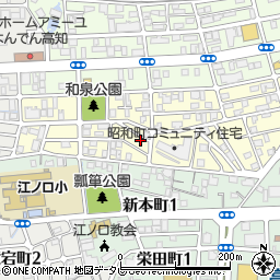高知県高知市昭和町10-16周辺の地図