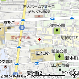 高知県高知市昭和町16周辺の地図