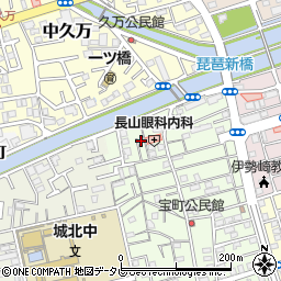 高知県高知市宝町32-17周辺の地図