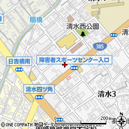 セブンイレブン福岡清水１丁目店周辺の地図