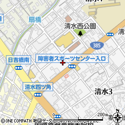 セブンイレブン福岡清水１丁目店周辺の地図
