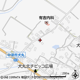 大分県中津市犬丸1713-1周辺の地図
