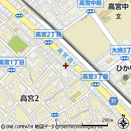 株式会社日本フーズ　福岡営業所周辺の地図