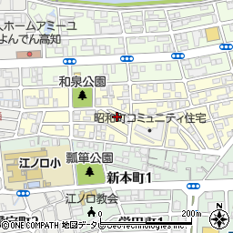 高知県高知市昭和町9周辺の地図