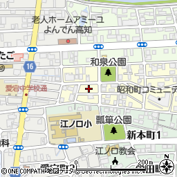 高知県高知市昭和町14周辺の地図