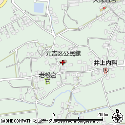 元吉区公民館周辺の地図