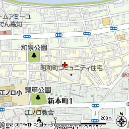 高知県高知市昭和町20-14周辺の地図