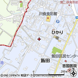 福岡県嘉麻市飯田394周辺の地図
