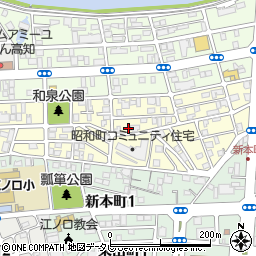 高知県高知市昭和町20-11周辺の地図
