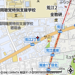 福岡県福岡市早良区荒江2丁目14周辺の地図