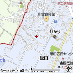 福岡県嘉麻市飯田394-7周辺の地図