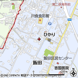 福岡県嘉麻市飯田392周辺の地図