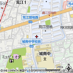 福岡県福岡市城南区荒江団地53周辺の地図