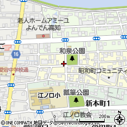 高知県高知市昭和町17-1周辺の地図