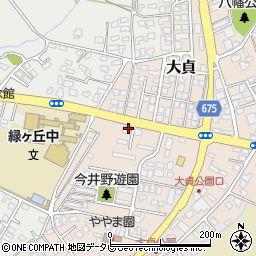 大貞郵便局周辺の地図