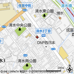 ファミリーマート清水三丁目店周辺の地図