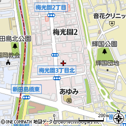 伊那食品工業福岡営業所周辺の地図
