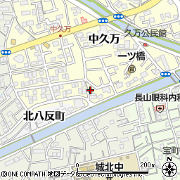 高知県高知市中久万257-5周辺の地図