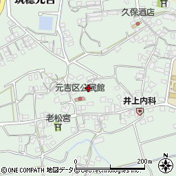 福岡県飯塚市筑穂元吉374周辺の地図