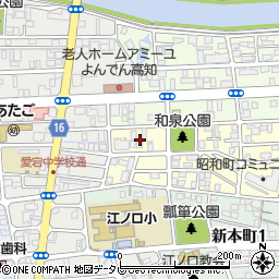高知県高知市昭和町17周辺の地図