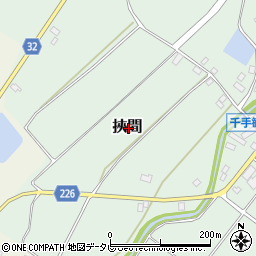 福岡県豊前市挾間周辺の地図