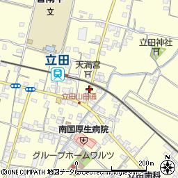 立田駅周辺の地図