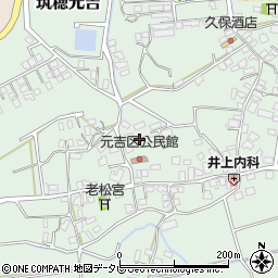 福岡県飯塚市筑穂元吉372周辺の地図