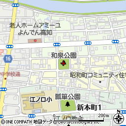和泉公園トイレ周辺の地図