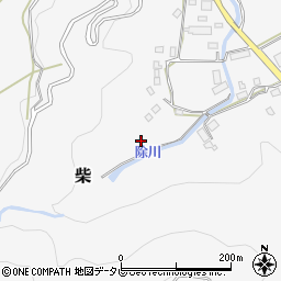 愛媛県大洲市柴（甲）周辺の地図