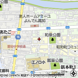 高知県高知市昭和町17-19周辺の地図