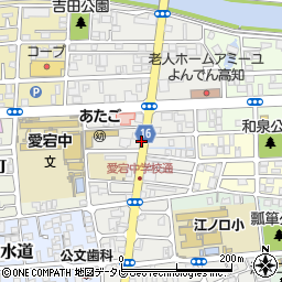 高知県高知市愛宕町周辺の地図