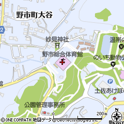 香南市野市総合体育館周辺の地図